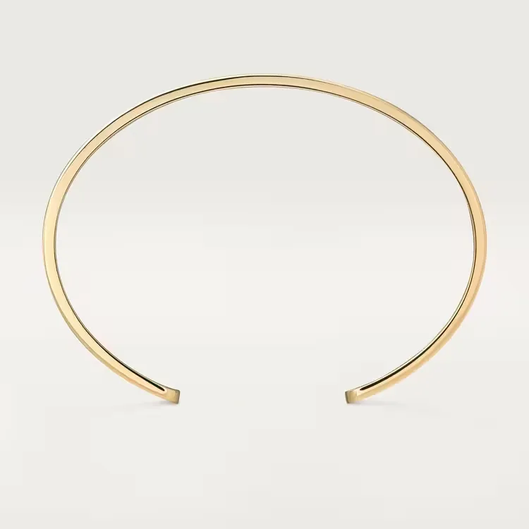 0.10CTW Minus Design Open Bangle Bracelet