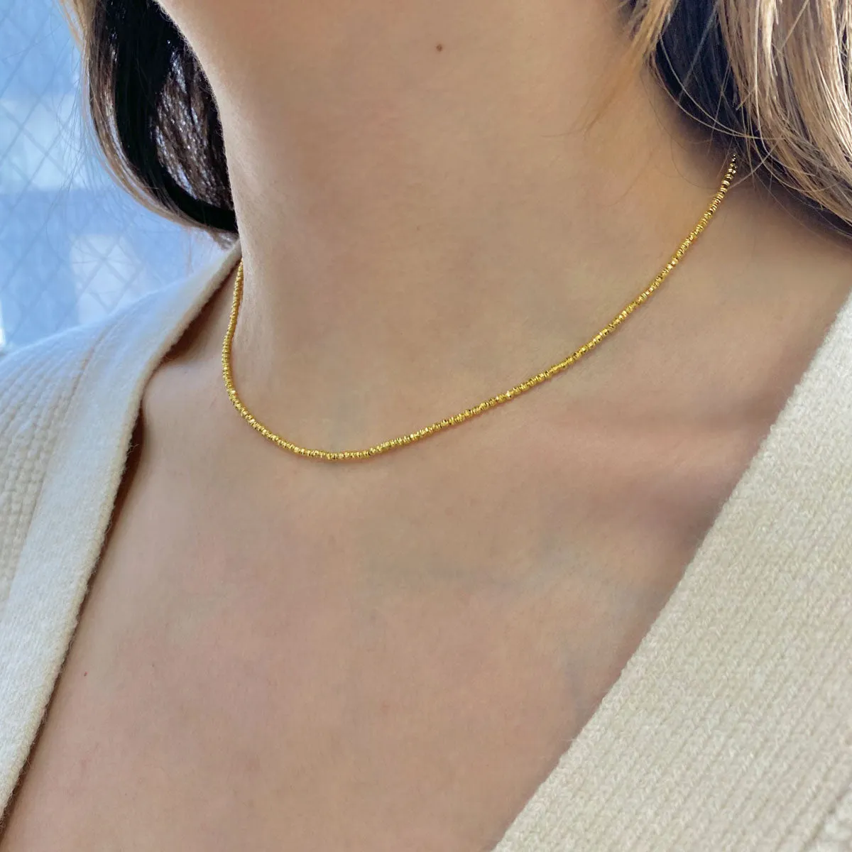 14K Mooncut Necklace