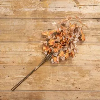 35" APRICOT MAPLE LEAVES BUSH