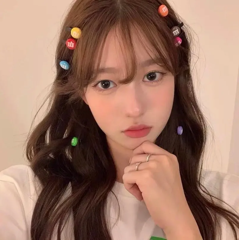 Acrylic Hair Accessories Children Women DIY Manual Bangs Hairpin Side Hair Clip Hairdressing Fringe Hairpin HP188