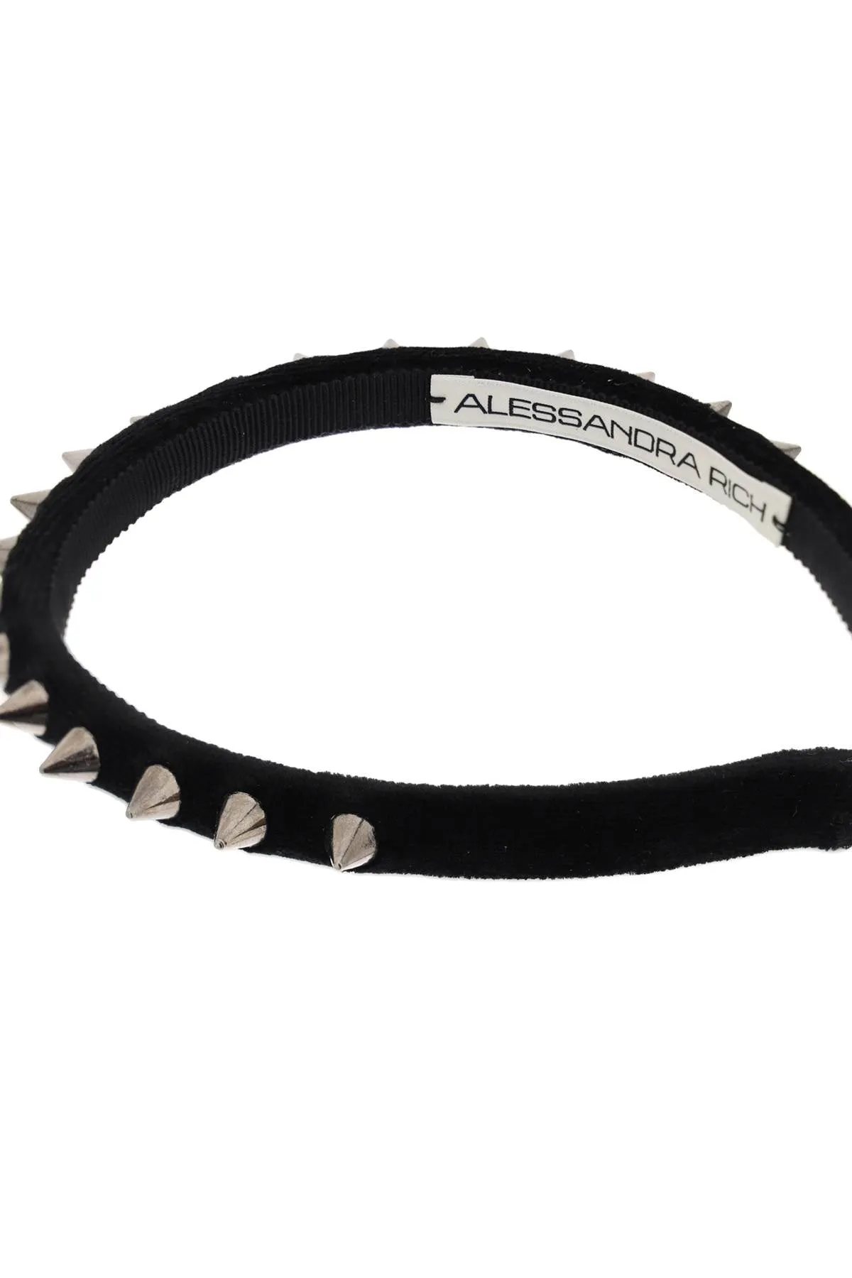 Alessandra rich velvet headband with spike