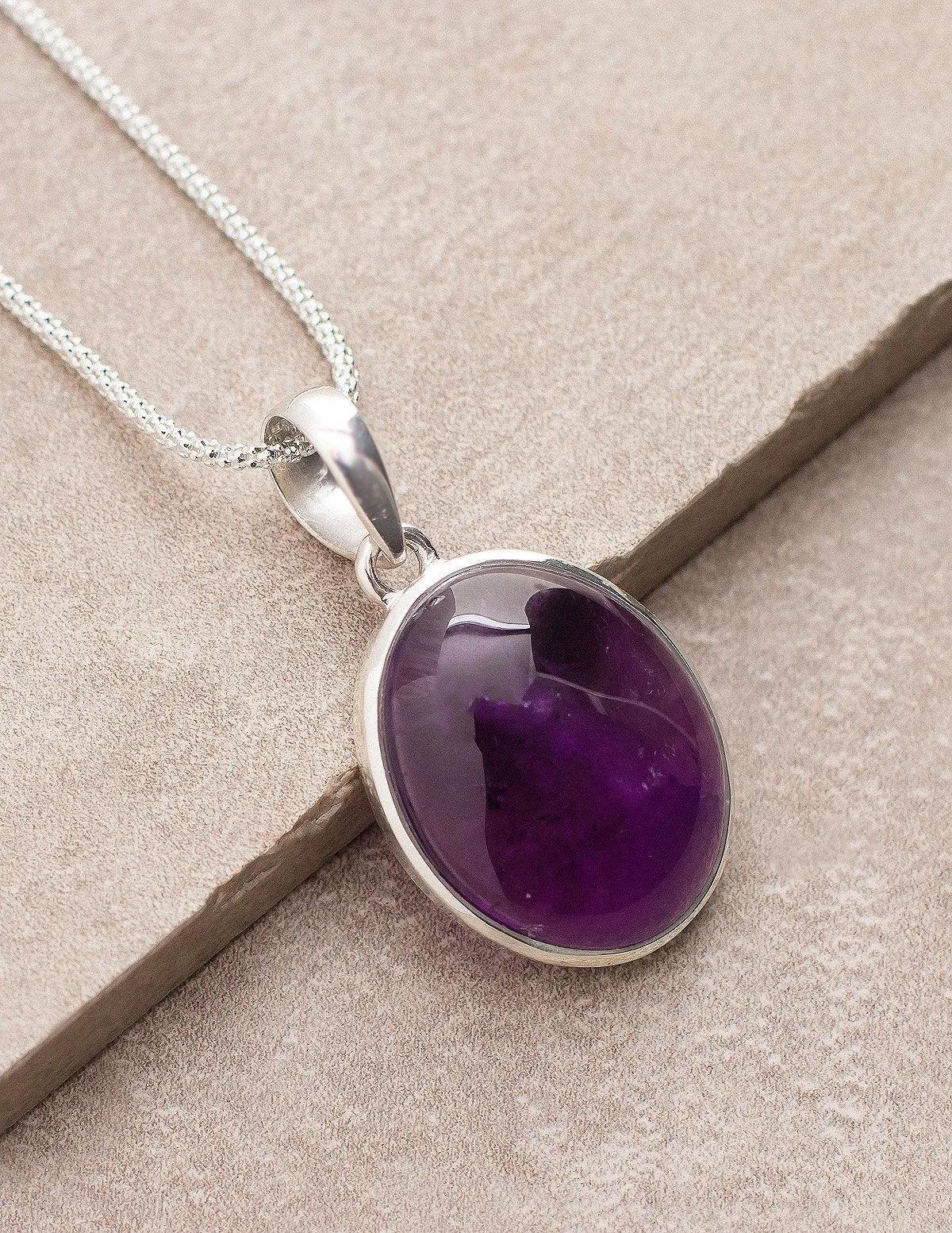 Amethyst Gemstone Necklace