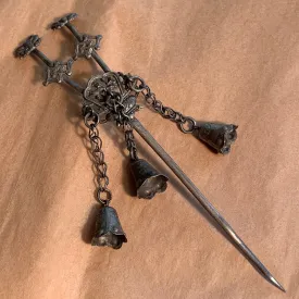 Antique Chinese Hair Pin, Silver