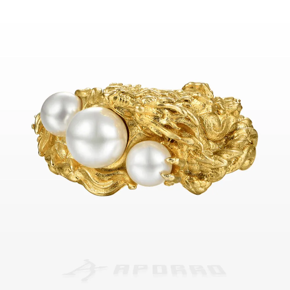 Aporro WONG Dragon Pearl Ring