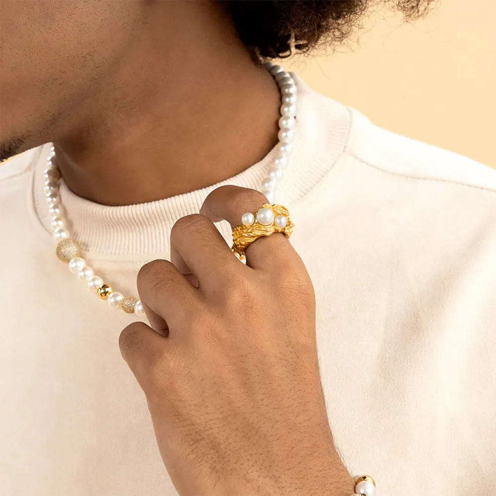 Aporro WONG Dragon Pearl Ring