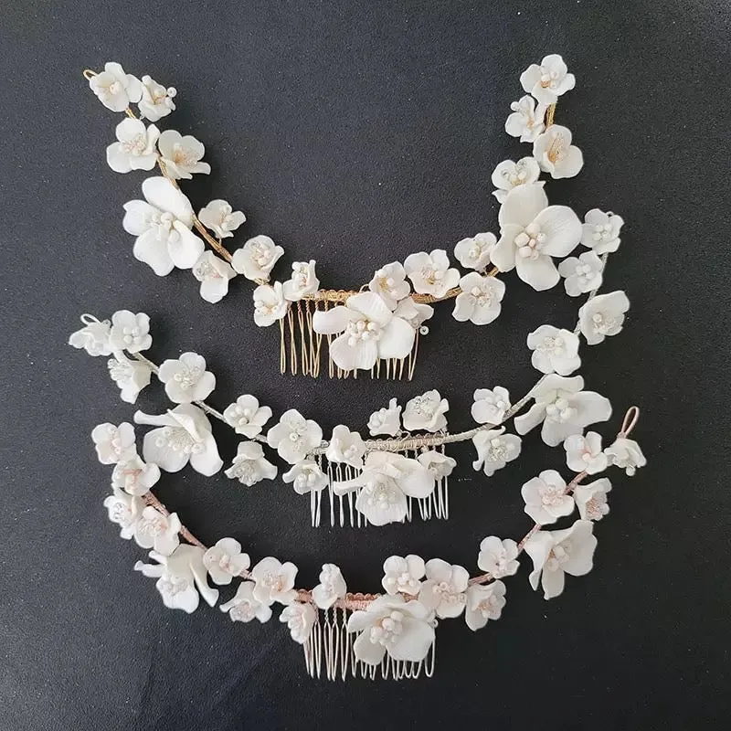 Aveira Ceramic Floral Hair Comb