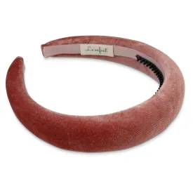 BASIC VELVET HEADBAND-PINK
