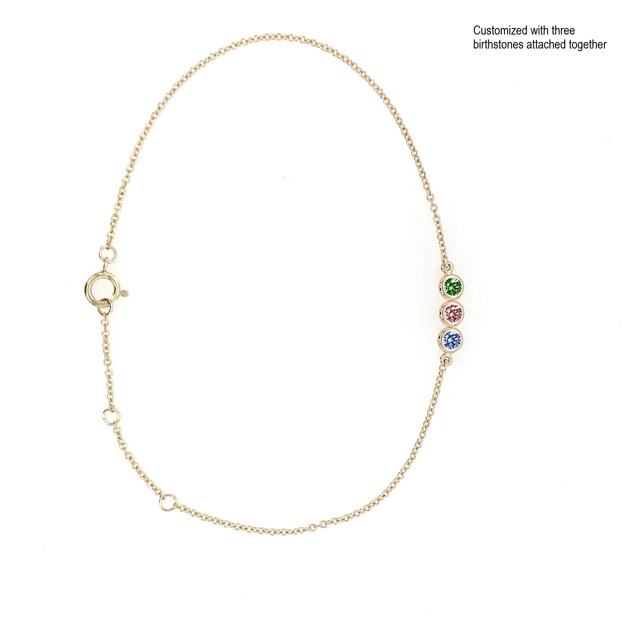 Birthstone Bezel Bracelet