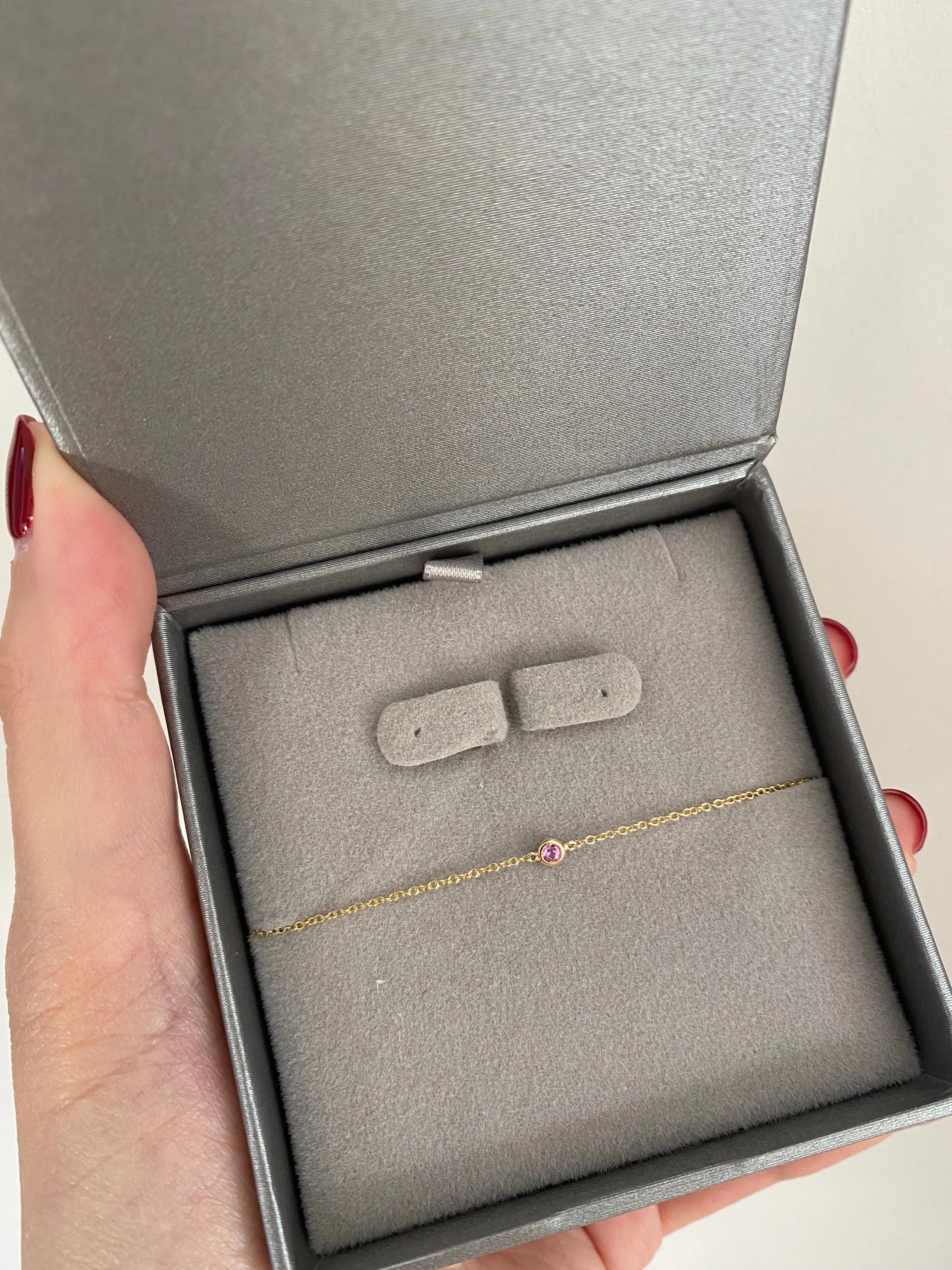 Birthstone Bezel Bracelet
