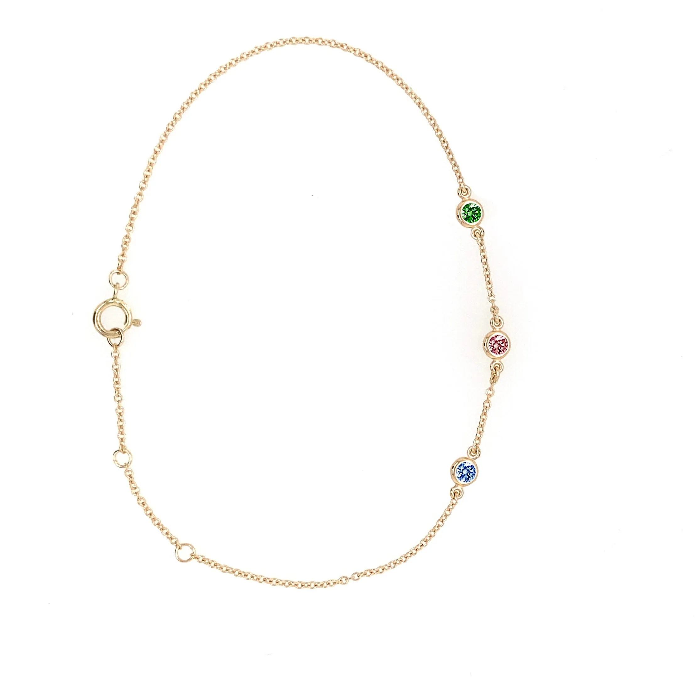 Birthstone Bezel Bracelet
