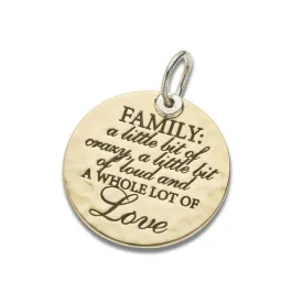 Brass and Silver Family Crazy Charm 4102