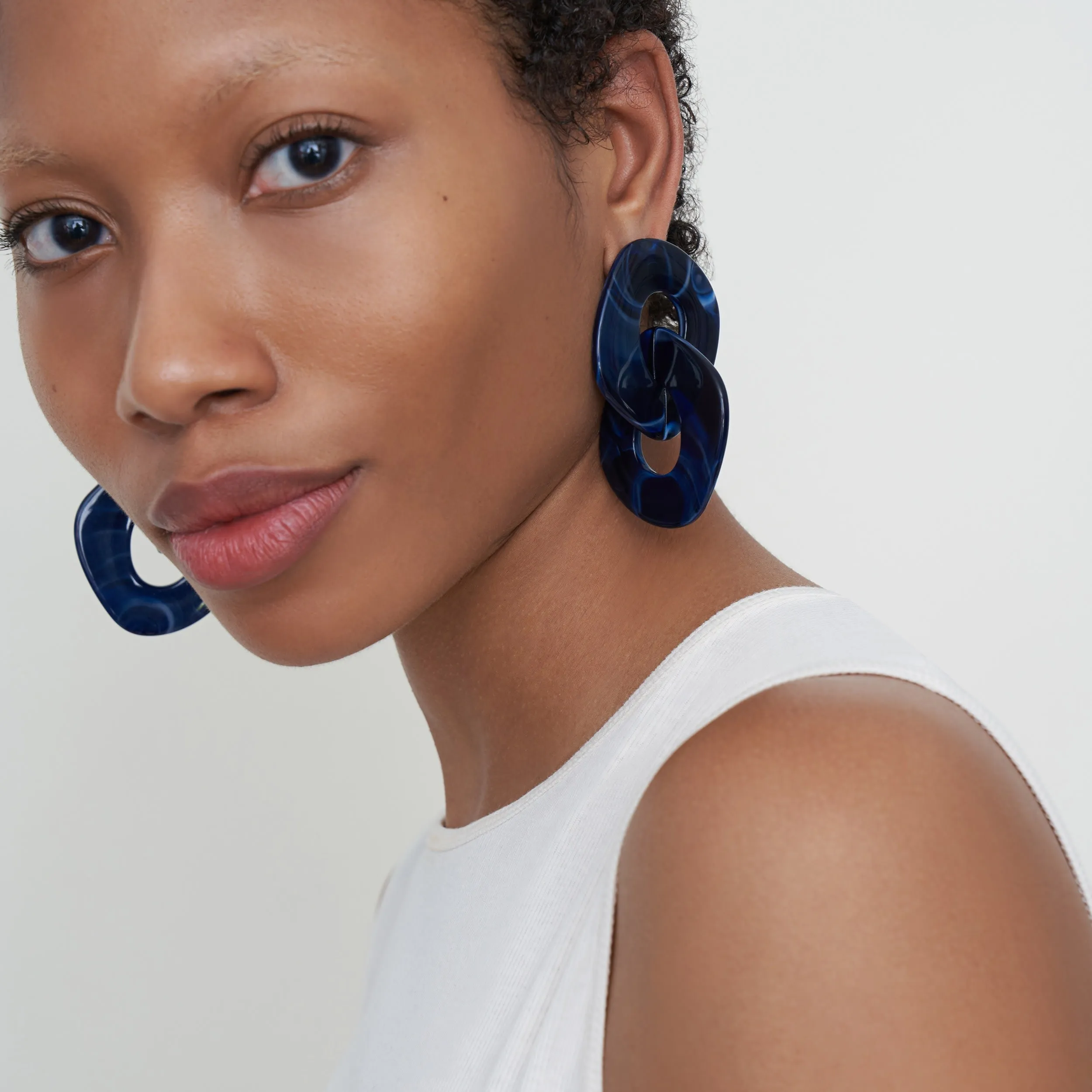 Briar Earrings :: Indigo Blue