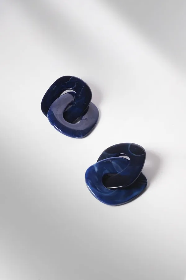 Briar Earrings :: Indigo Blue