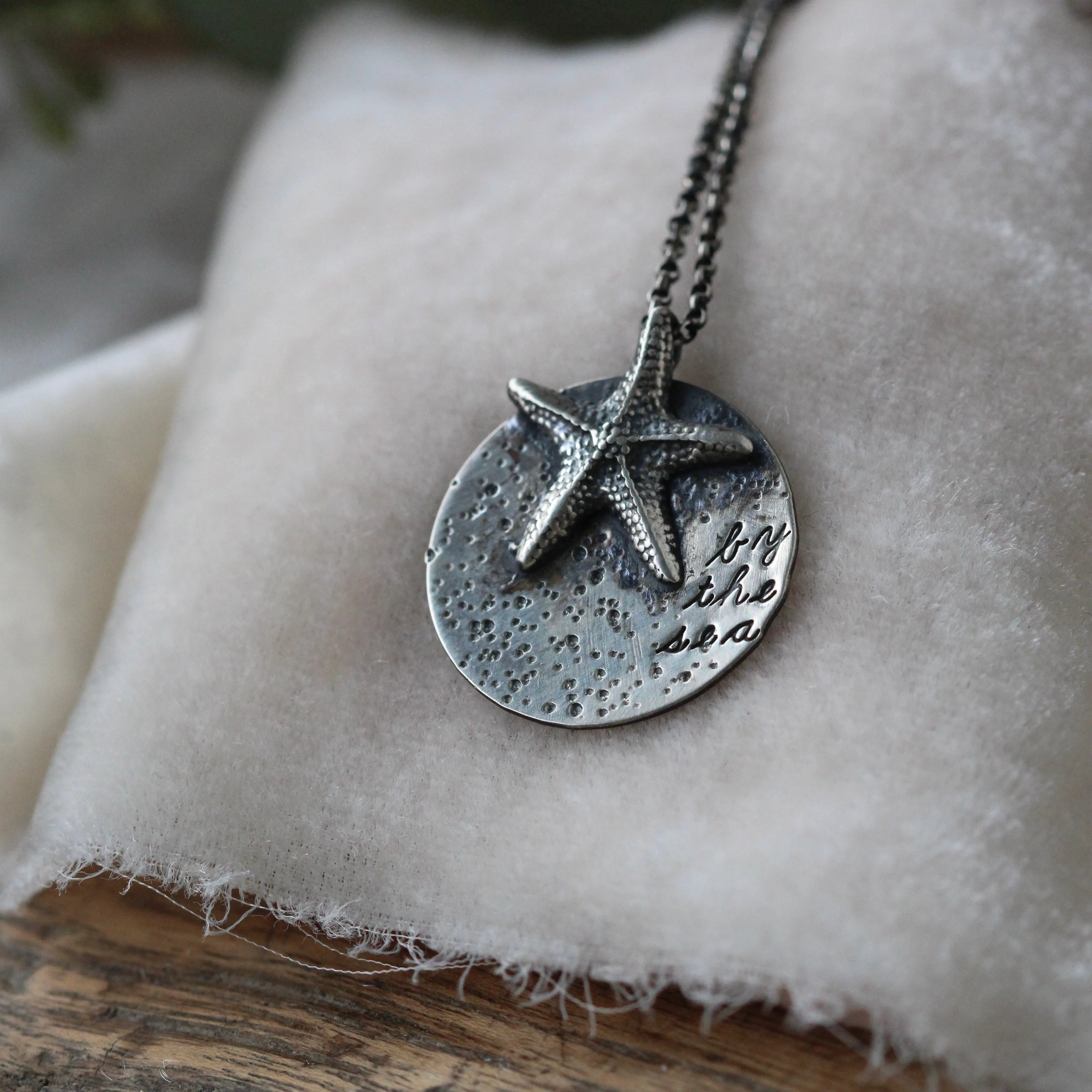 By the Sea sterling silver starfish necklace  Beach Comber Collection