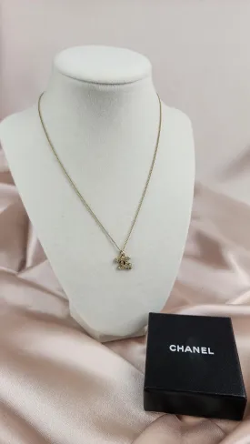 Chanel Coco Mark Necklace Gold Color - 858