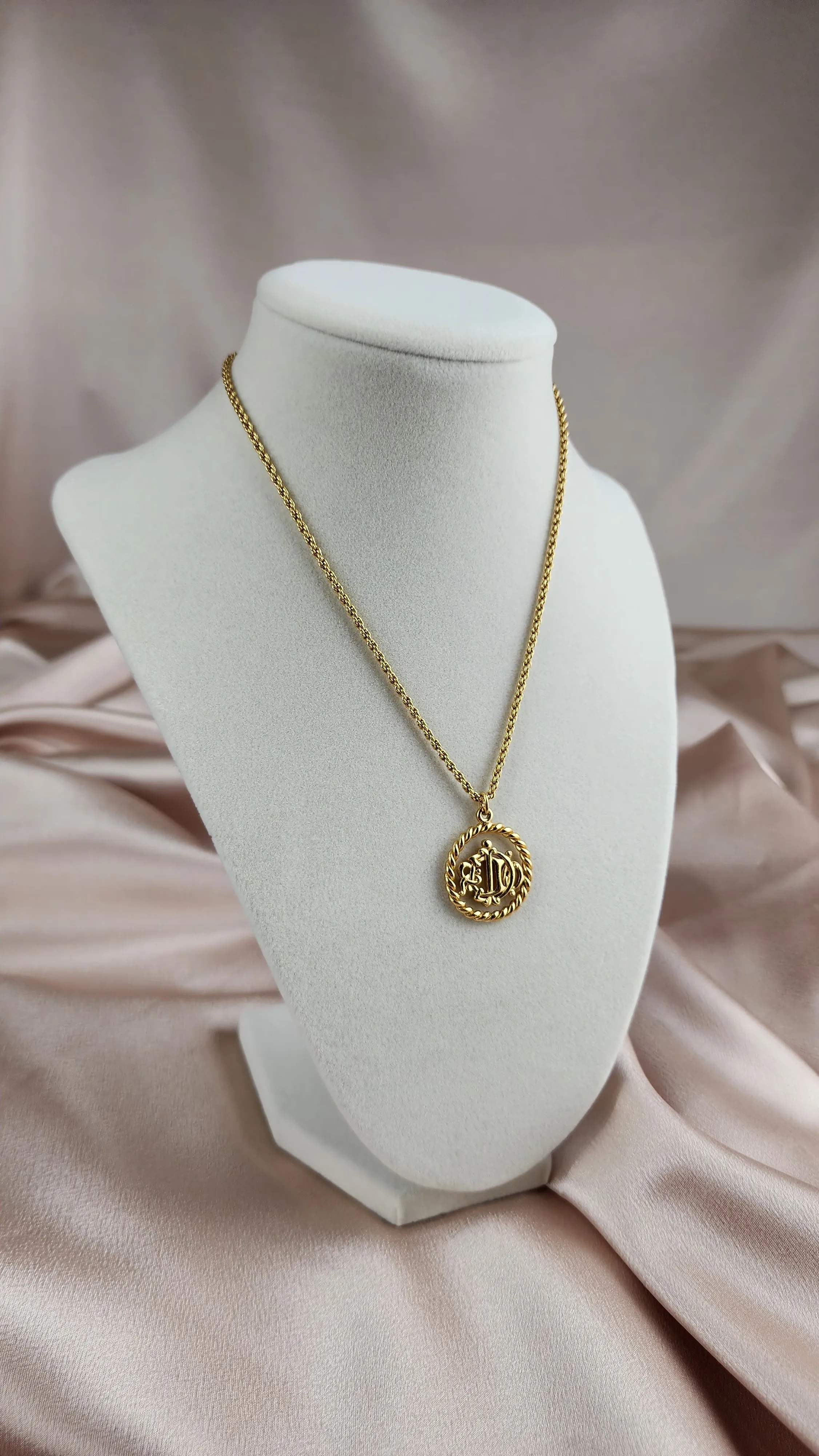 Christian Dior Monogram Pendant Necklace