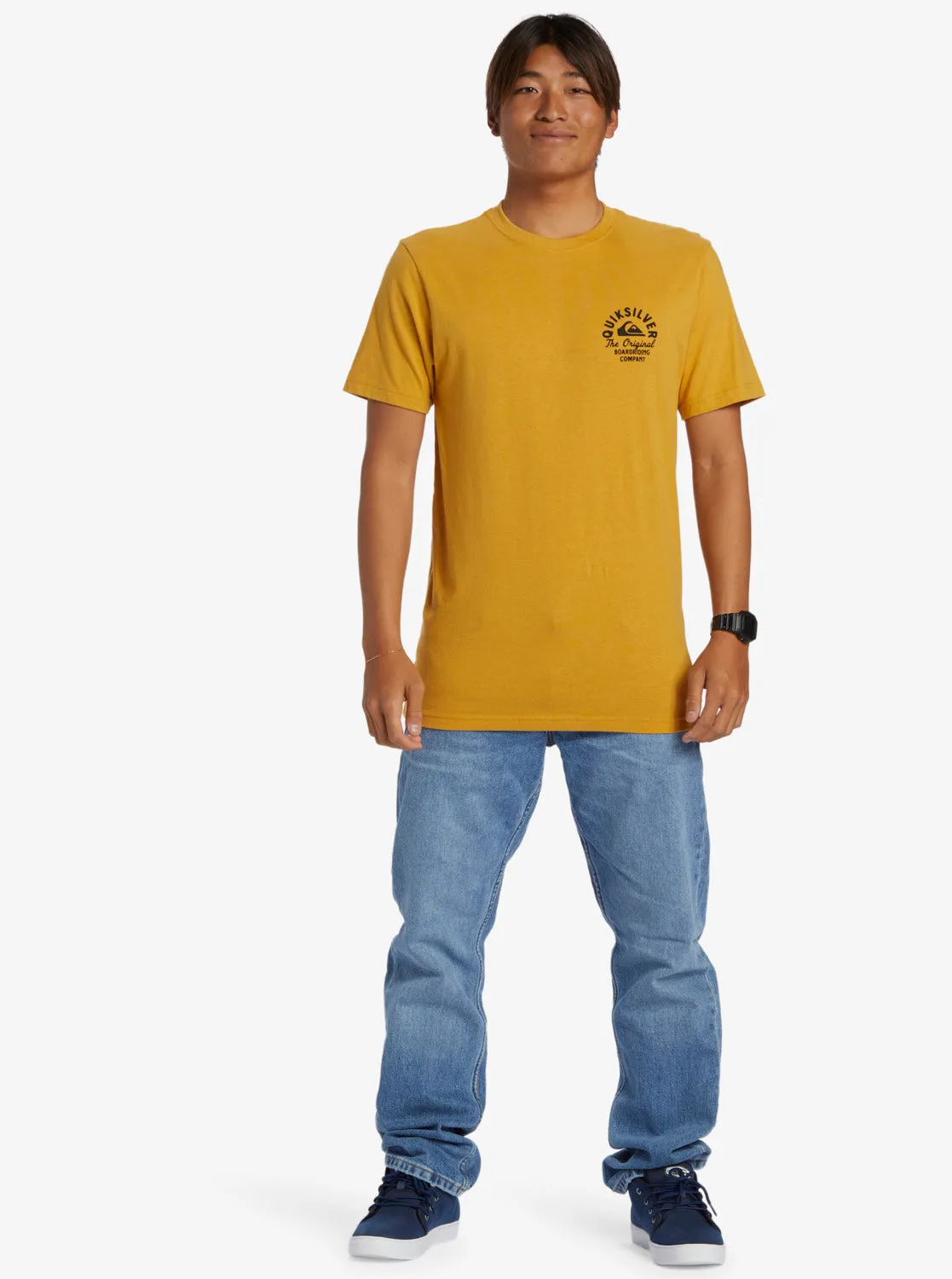 Circled Script T-Shirt - Mustard