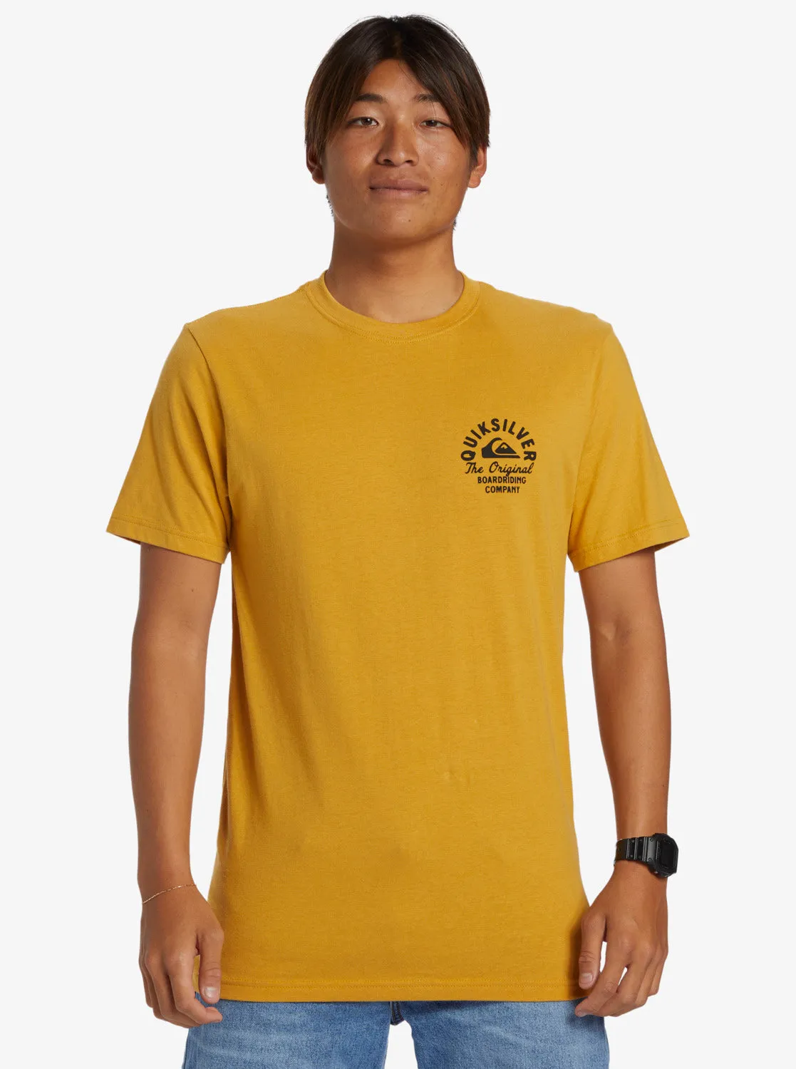 Circled Script T-Shirt - Mustard
