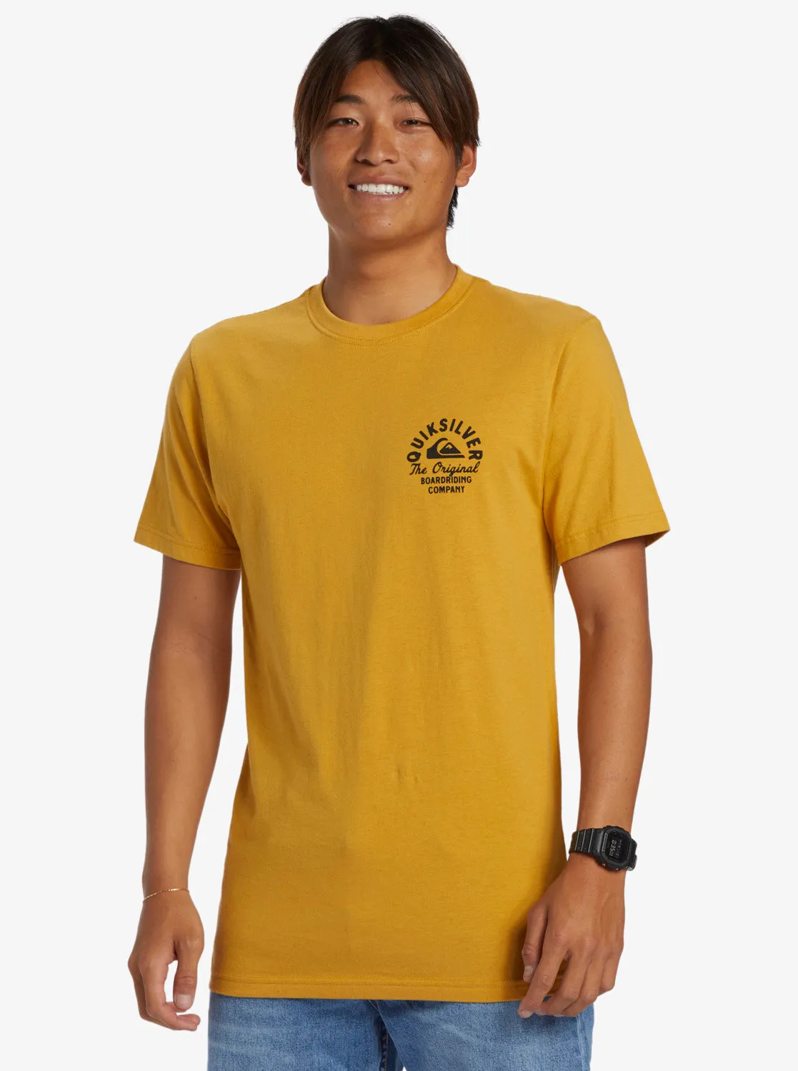 Circled Script T-Shirt - Mustard