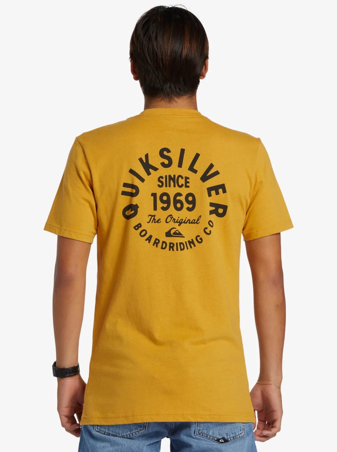 Circled Script T-Shirt - Mustard