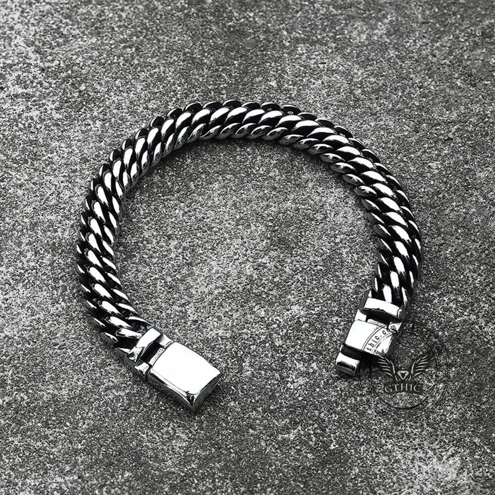 Classic Stainless Steel Biker Bracelet