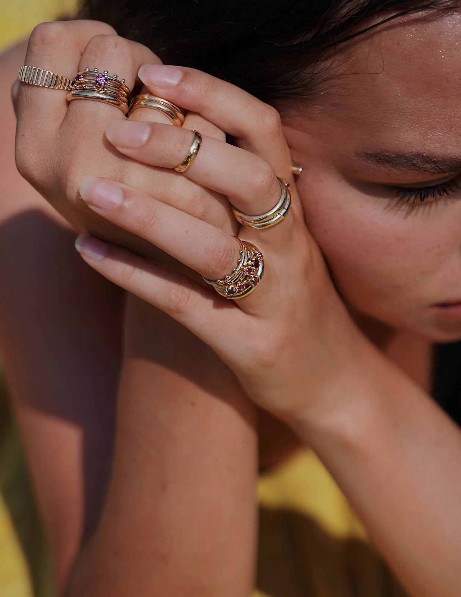 Cloches ring <br>Solid gold