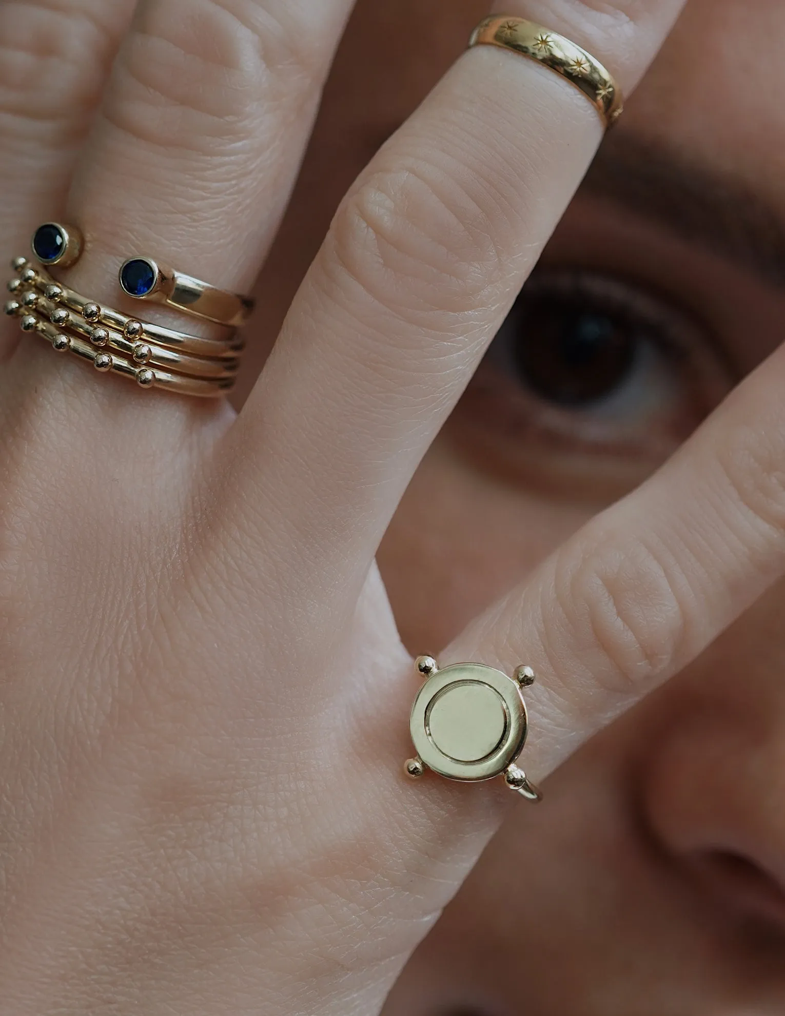 Cloches ring <br>Solid gold
