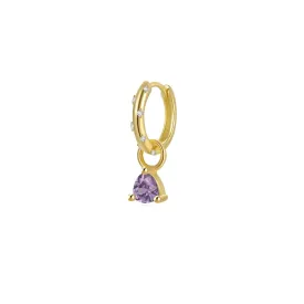 Dangling Solitaire Constellation Hoop