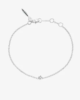 Diamond Sky drop bracelet silver