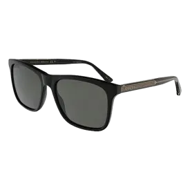 GG0381S 007 57 Black Frame Grey Polarized