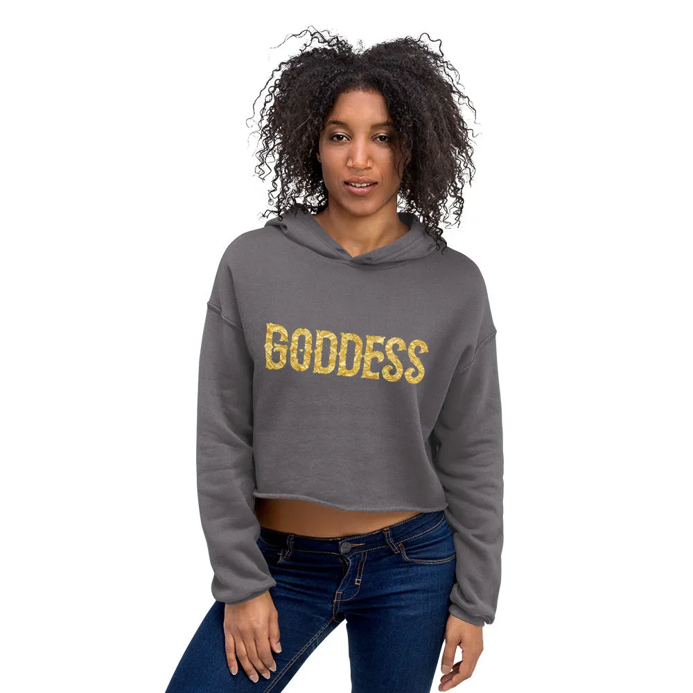 Goddess (Gold) Crop Hoodie