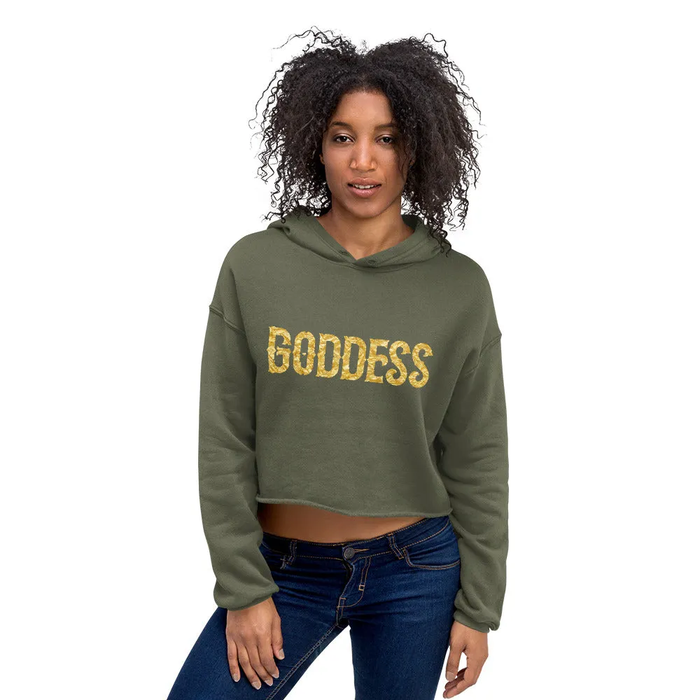 Goddess (Gold) Crop Hoodie
