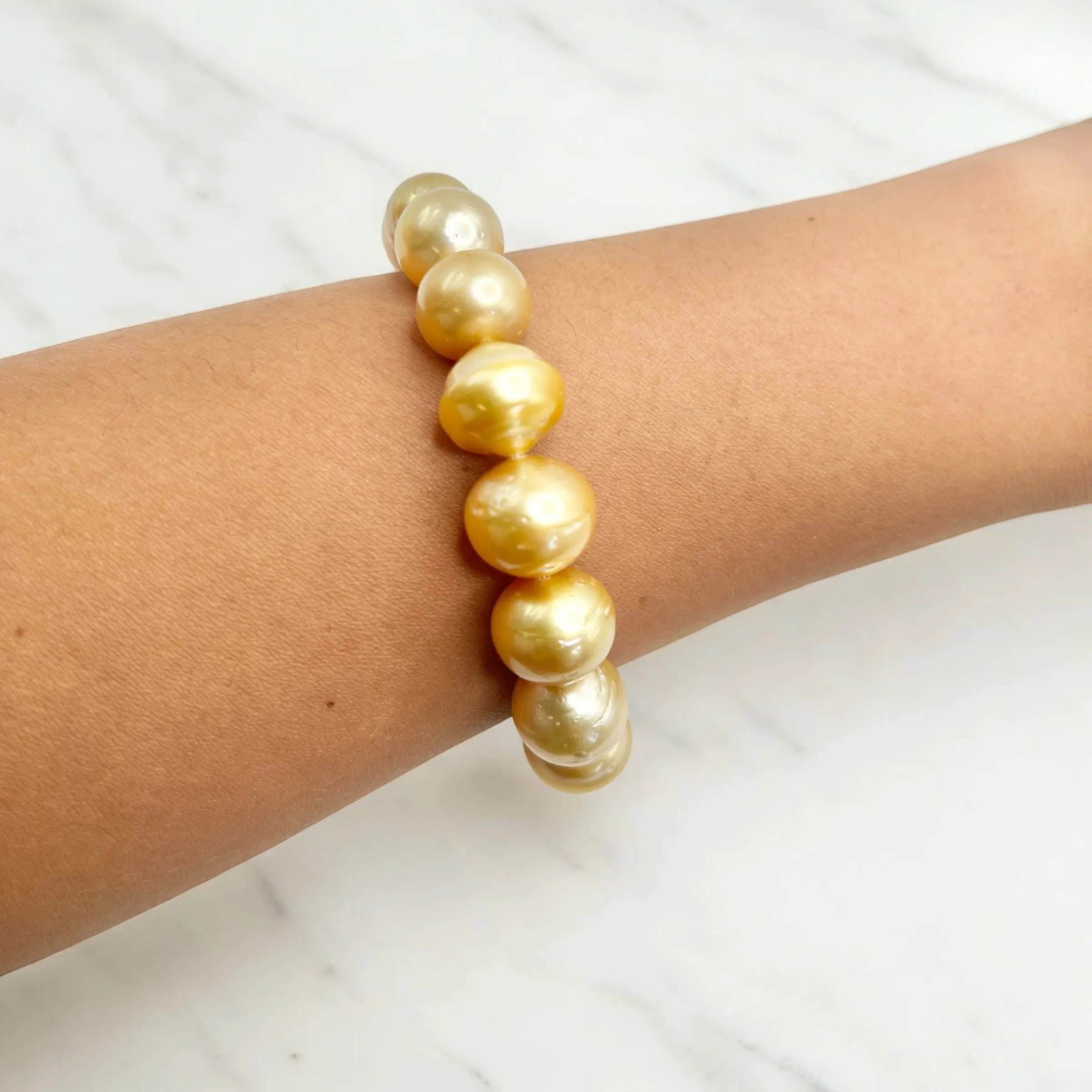 GOLDEN SOUTH SEA PEARL BRACELET