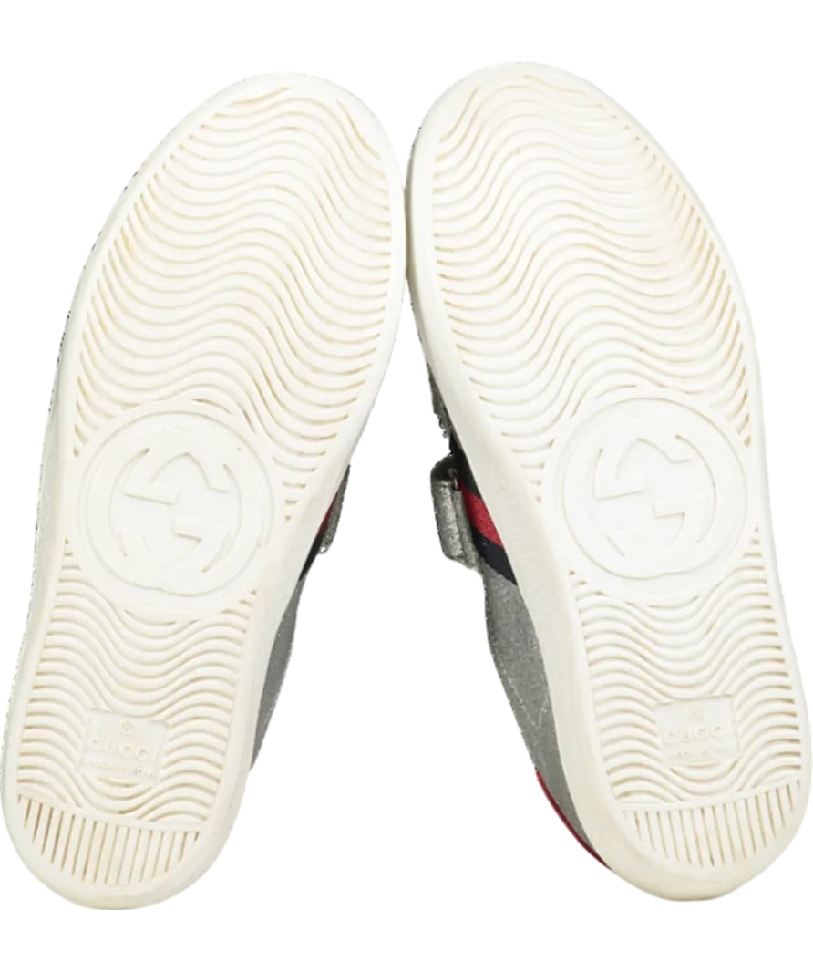 GUCCI Ace Metallic Sneakers UK 1 EU 33 👼