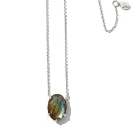 Helene Necklace, Labradorite, Silver