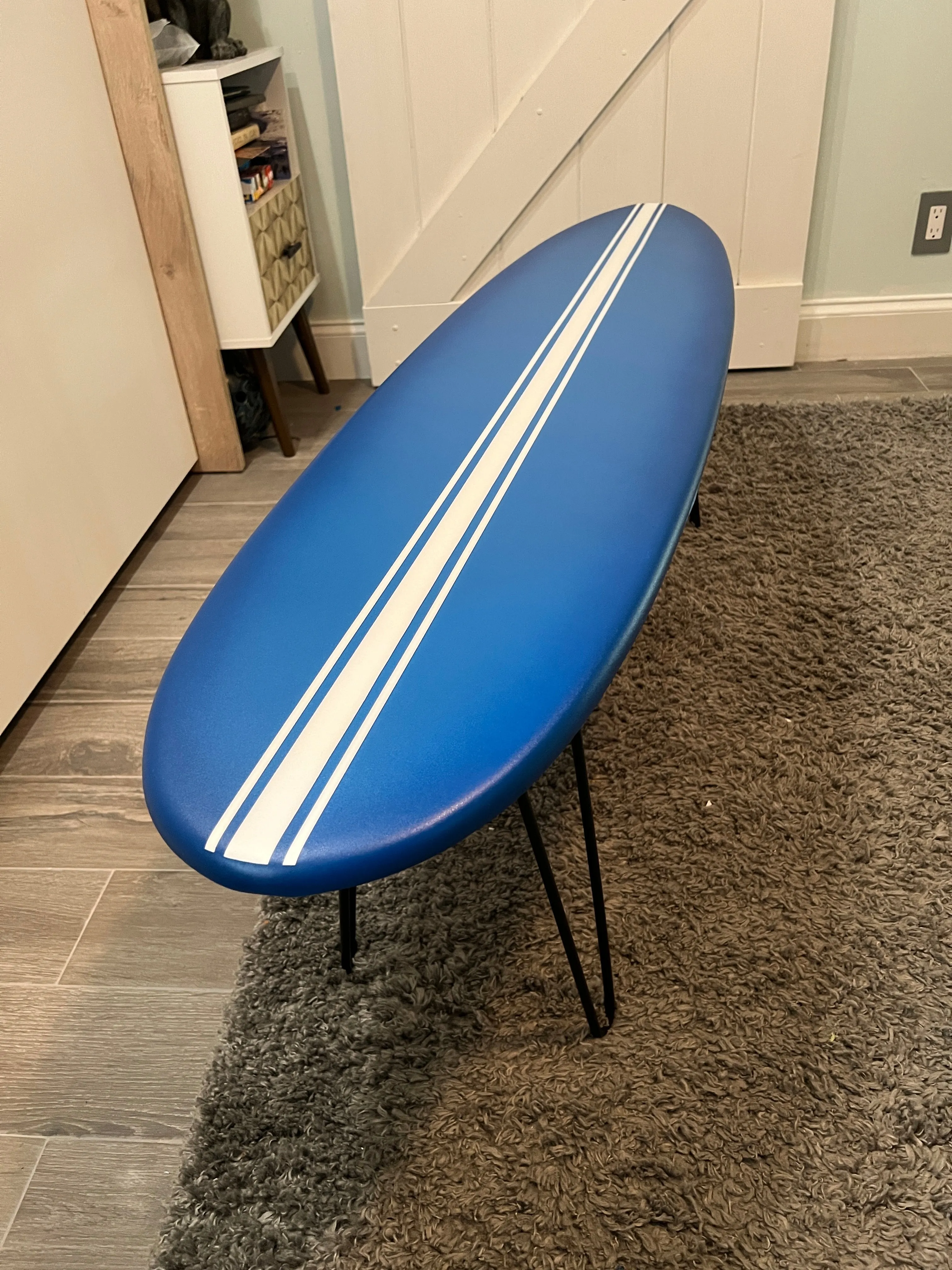 Into the Blue Surfboard Coffee Table