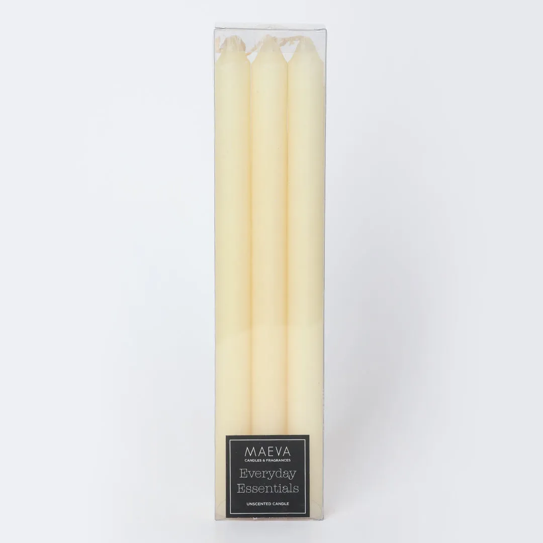 Ivory Taper Candles - Pk of 6(BOGO)