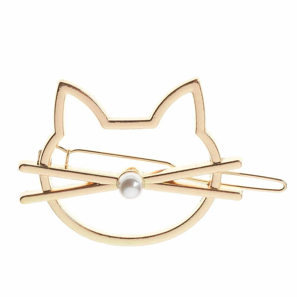 Kawaii Metal Cat Hairpin