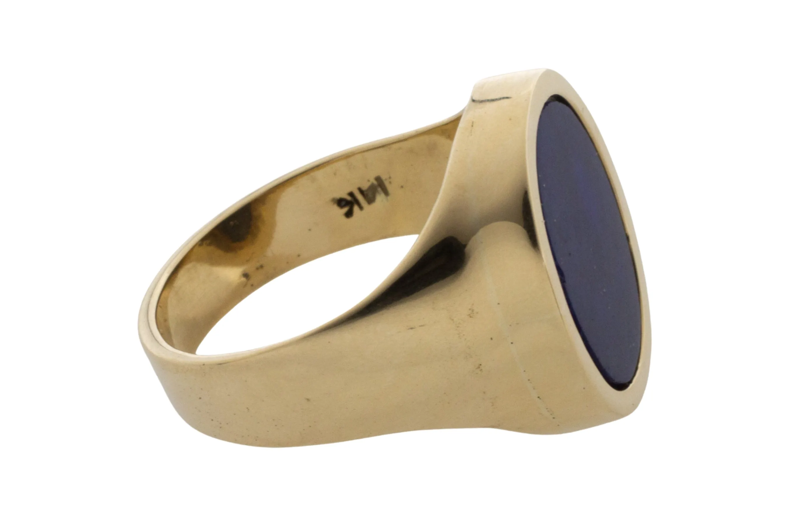 Lapiz signet ring in 14 carat gold