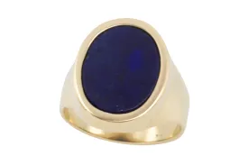 Lapiz signet ring in 14 carat gold
