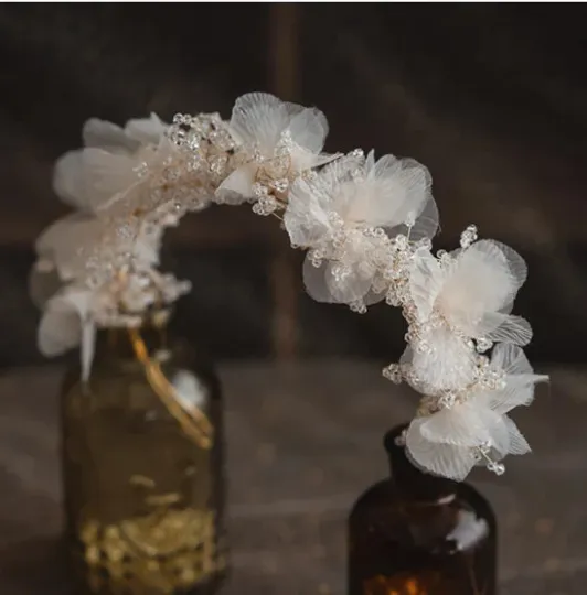 Lila Floral Crown Headband