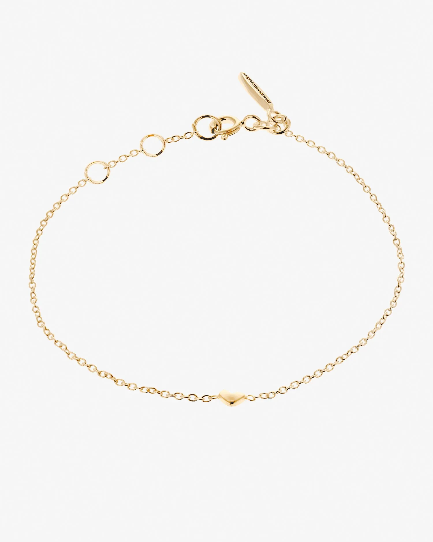 Loving Heart drop bracelet gold