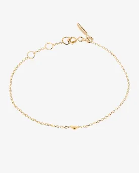 Loving Heart drop bracelet gold
