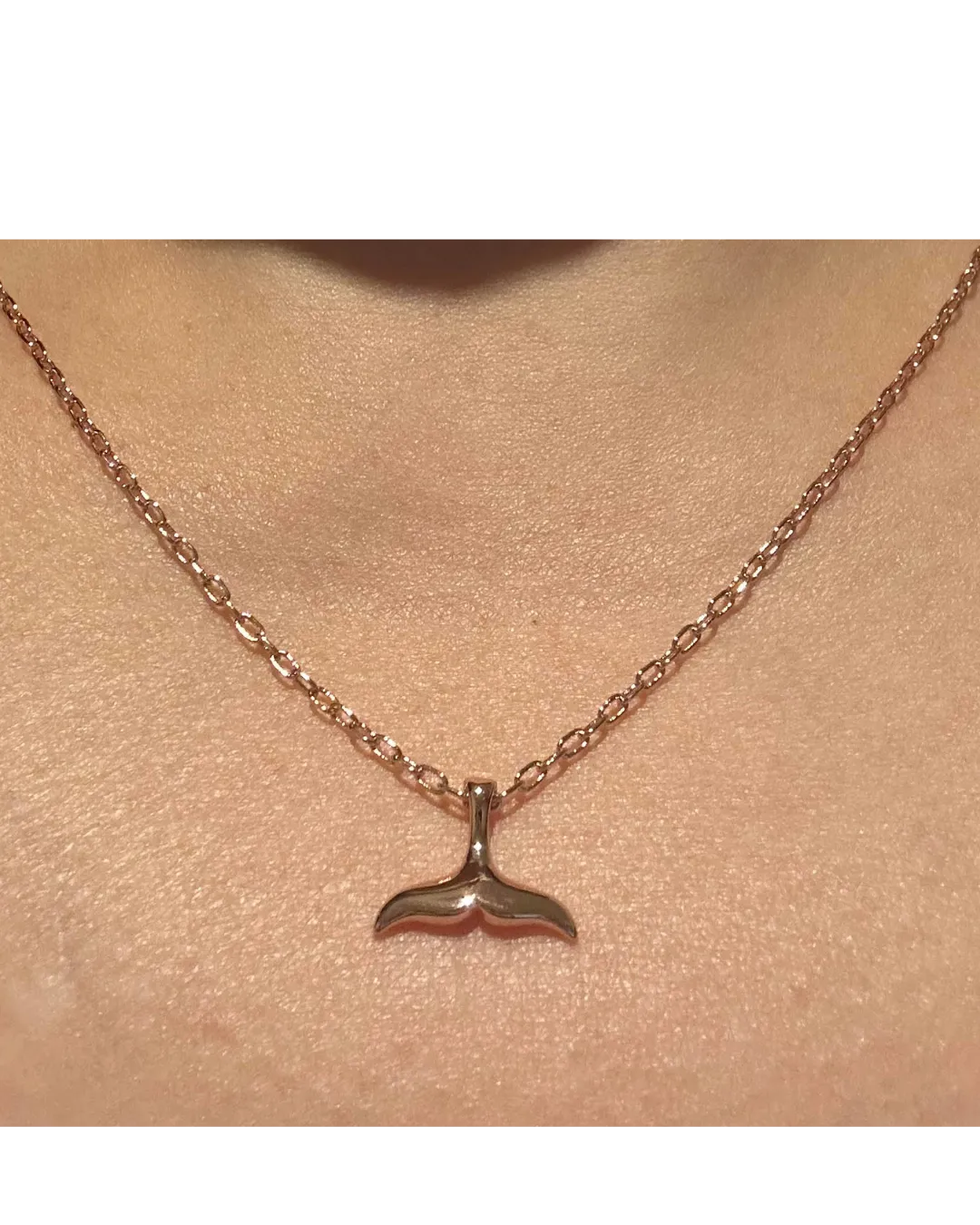 Marina Whale Rose Gold Necklace