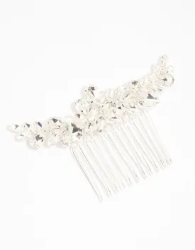 Marquise Crystal W Shape Hair Comb
