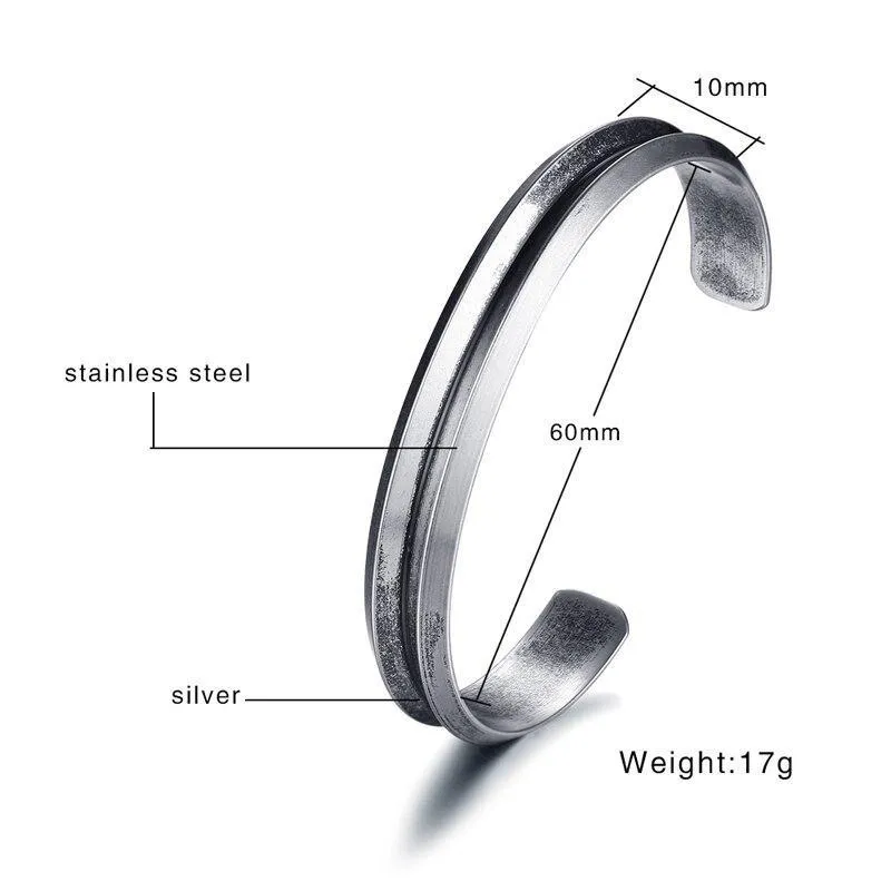 Nicklas Stainless Steel Cuff Bracelet