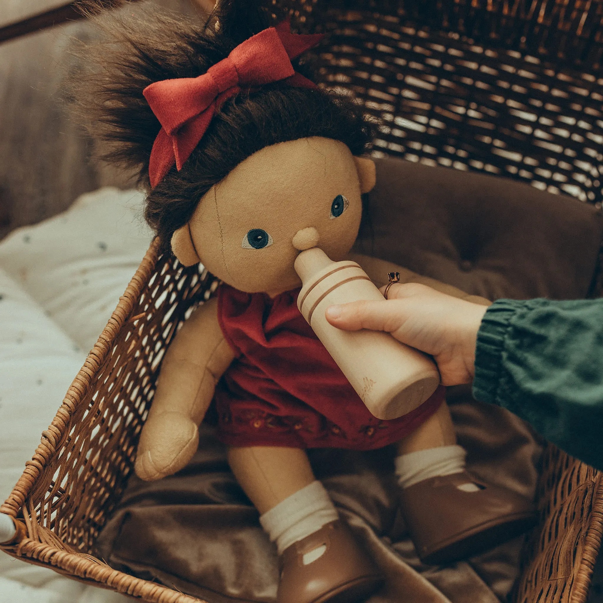 Olli Ella Dinkum Doll Una Dress Set - Holiday
