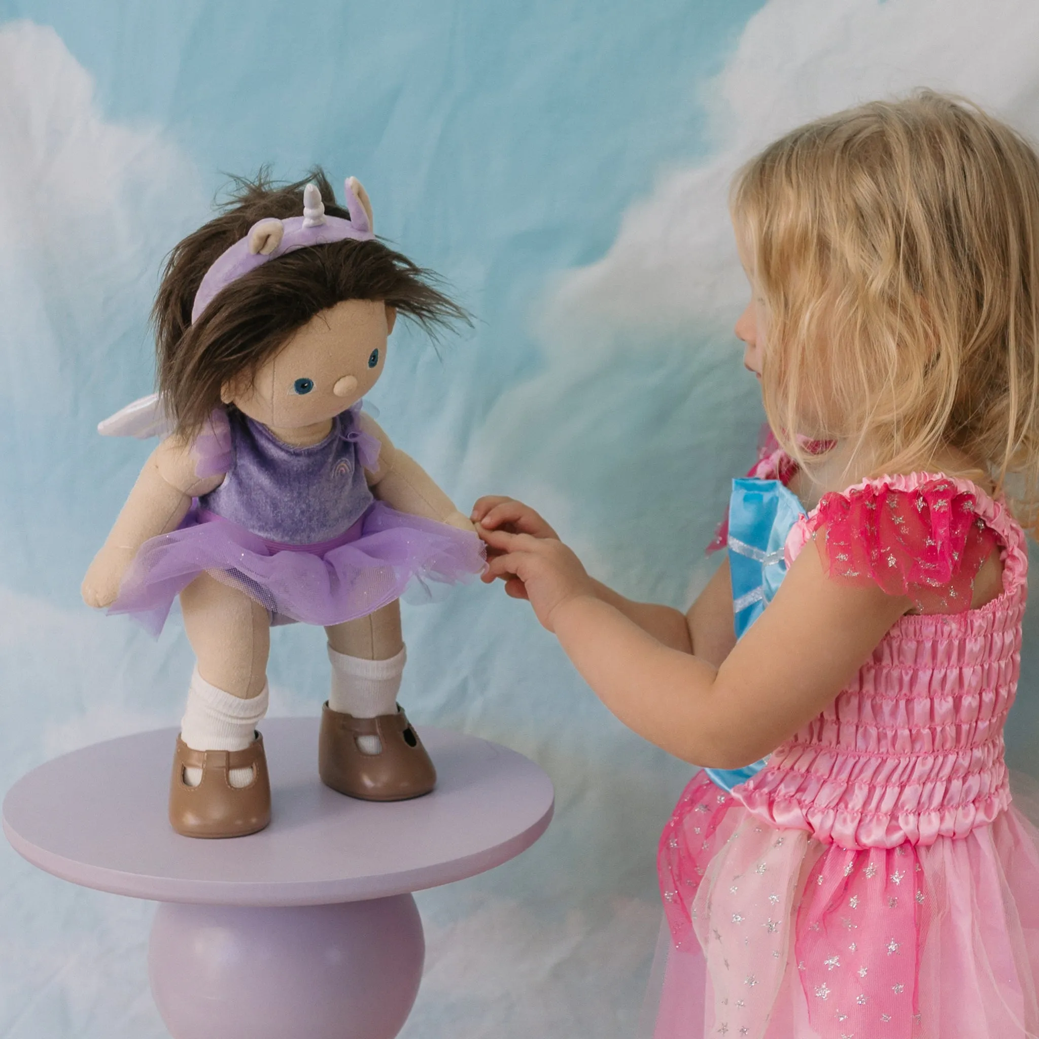 Olli Ella Dinkum Unicorn Outfit - Lilac