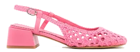 PAUL WARMER TIFFANY WOVEN SLINGBACK PINK