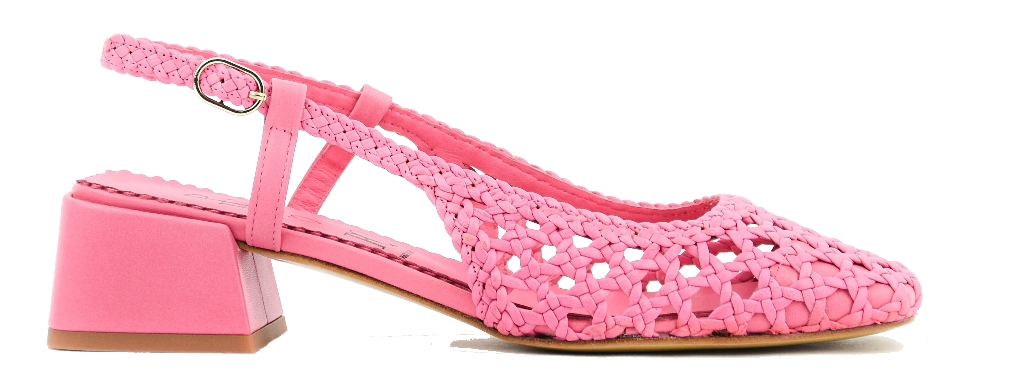 PAUL WARMER TIFFANY WOVEN SLINGBACK PINK